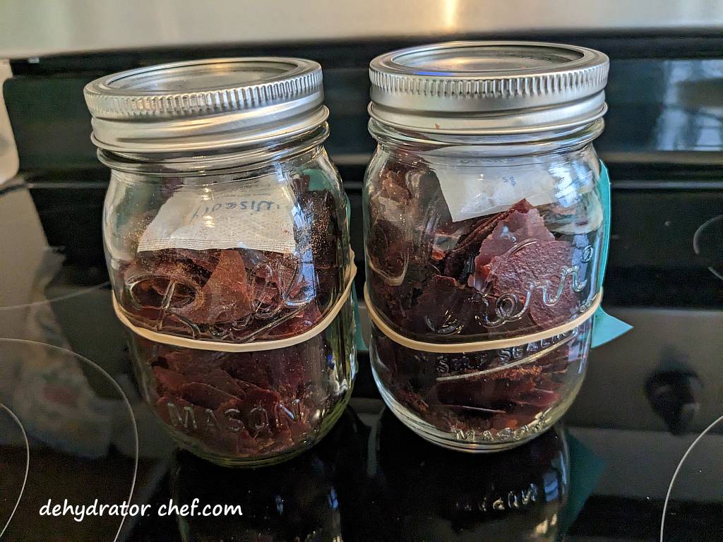 dehydrated tomato sauce with dissectant packets in clear canning jars | best foods to dehydrate for long term storage | dehydrating food for long term storage | dehydrated food recipes for long term storage | dehydrating meals for long term storage | food dehydrator for long term storage