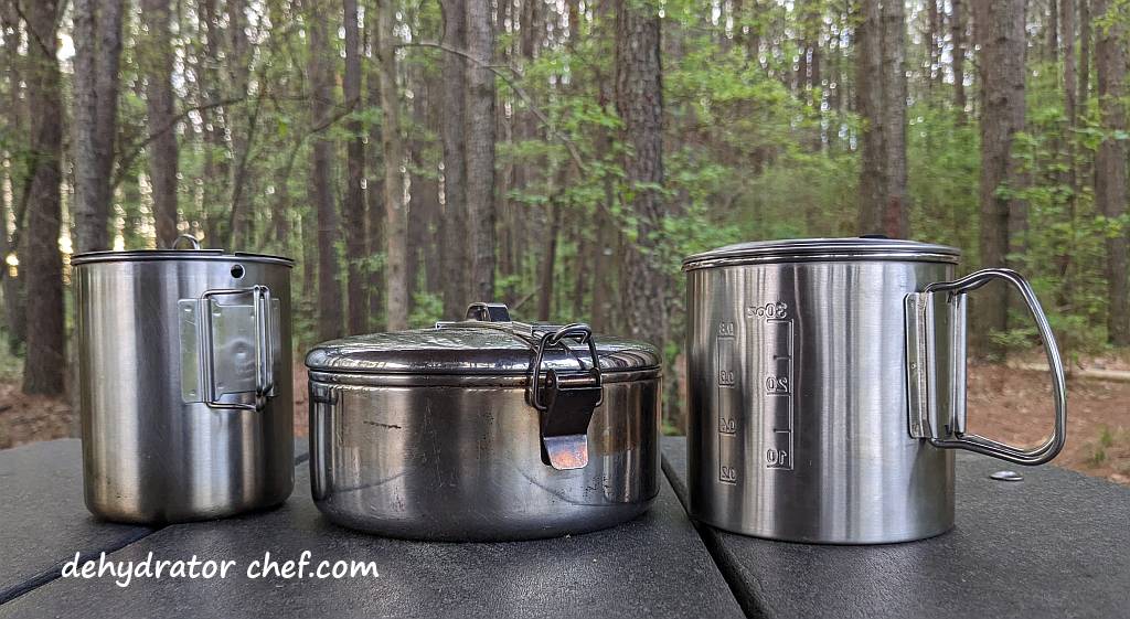 cooking pots that we can use when making dehydrated ground beef and cabbage