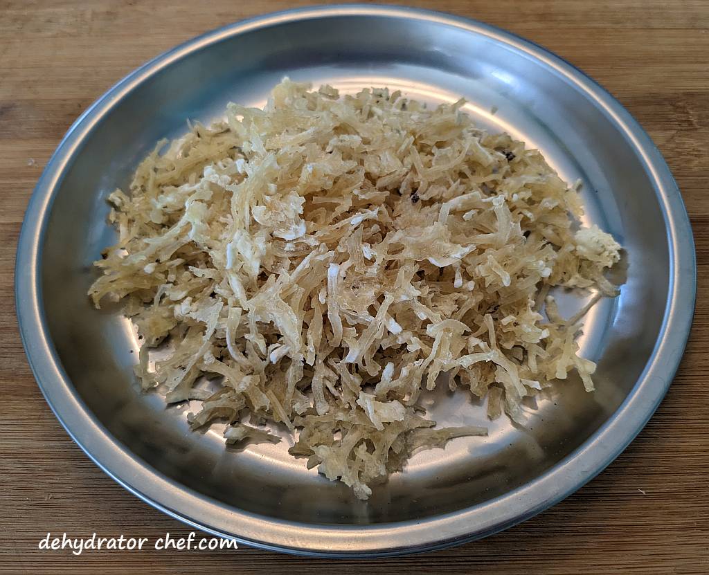 Dehydrated Hash Browns for Camping or Emergency Prep