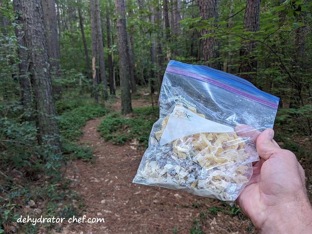 dehydrated beef stroganoff meal ready to eat | dehydrated beef stroganoff | making dehydrated meals for camping | homemade dehydrated meal recipes | make your own dehydrated camping food | homemade dehydrated camping meals | homemade dehydrated backpacking meals