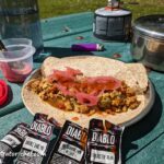 pork tacos with mexican rice ready to eat | dehydrated pork tacos with mexican rice | dehydrated pork tacos | making dehydrated meals for camping | homemade dehydrated meal recipes | make your own dehydrated camping food | homemade dehydrated camping meals | homemade dehydrated backpacking meals