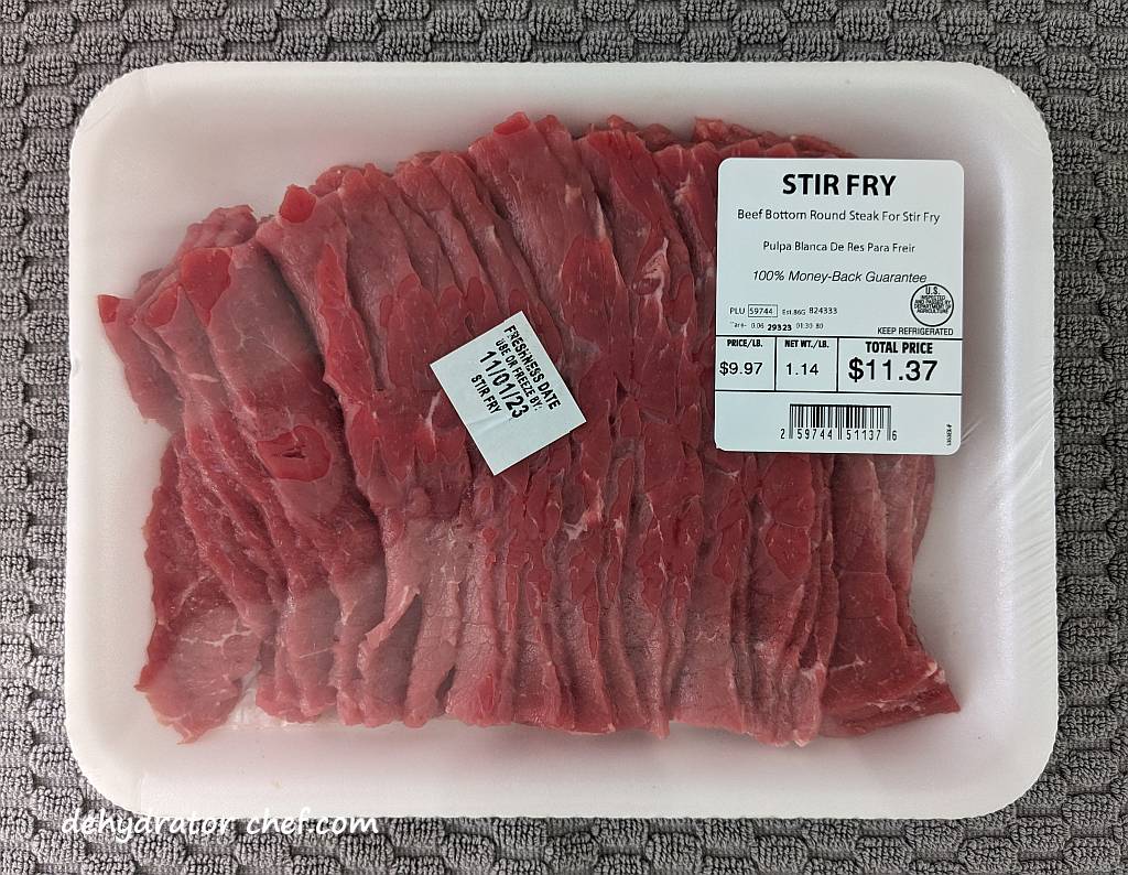 stir fry meat for making beef jerky | how to make beef jerky | best foods to dehydrate for long term storage | dehydrating food for long term storage | dehydrated food recipes for long term storage | dehydrating meals for long term storage | food dehydrator for long term storage