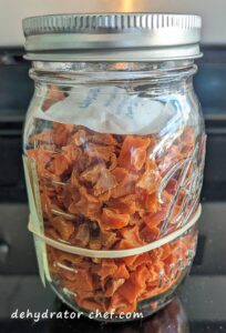 storing dehydrated sweet potatoes in clear canning jars | dehydrating sweet potatoes | dehydrated sweet potatoes | how to dehydrate sweet potatoes | best foods to dehydrate for long term storage | dehydrating food for long term storage | dehydrated food recipes for long term storage | dehydrating meals for long term storage | food dehydrator for long term storage