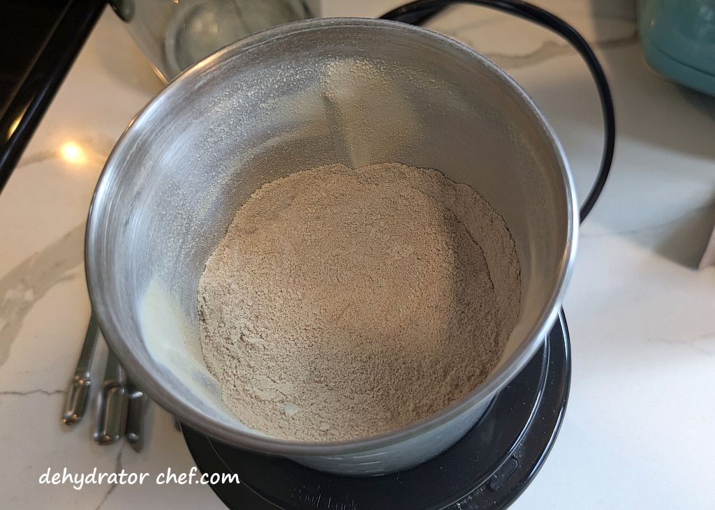 The Step 1 processed vegetable bouillon ingredients.