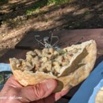 Looking for a quick, hearty meal that’s easy to prep in the backcountry? Try out this dehydrated sausage gravy in pita bread meal. This recipe brings together savory pork crumbles, a flavorful mix of onion, sage, fennel seed, chili flakes, thyme, and garlic powder, with a pinch of black pepper for a perfect balance of spice. For an extra kick, add some jalapeño peppers. The rich, peppery sausage gravy is served inside a soft pita pocket, making it a satisfying meal that’s easy to make in the field or at the campsite.